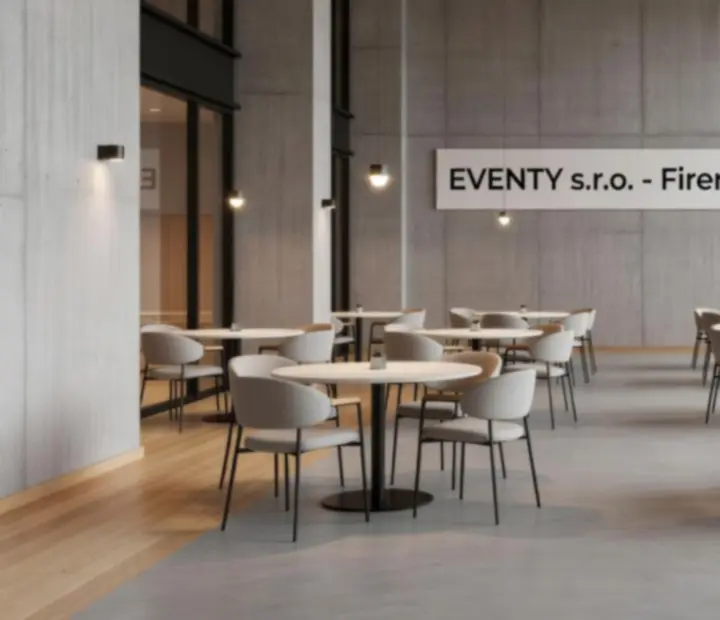 Moderní eventová produkce v loft prostoru s profesionálním osvětlením